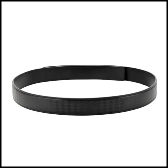 Scratch Proof Genuine Leather Belt Hook & Loop Closure 1 3/8\